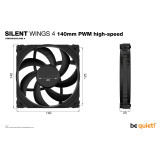 be quiet! Silent Wings 4 140mm PWM Highspeed