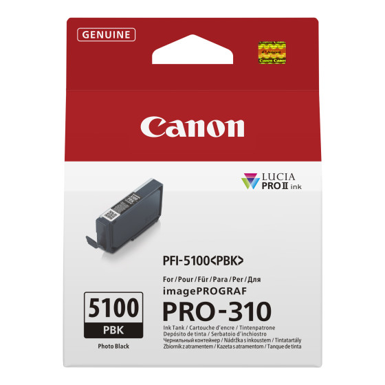 Cartouche d'encre noir photo Canon PFI-5100PBK