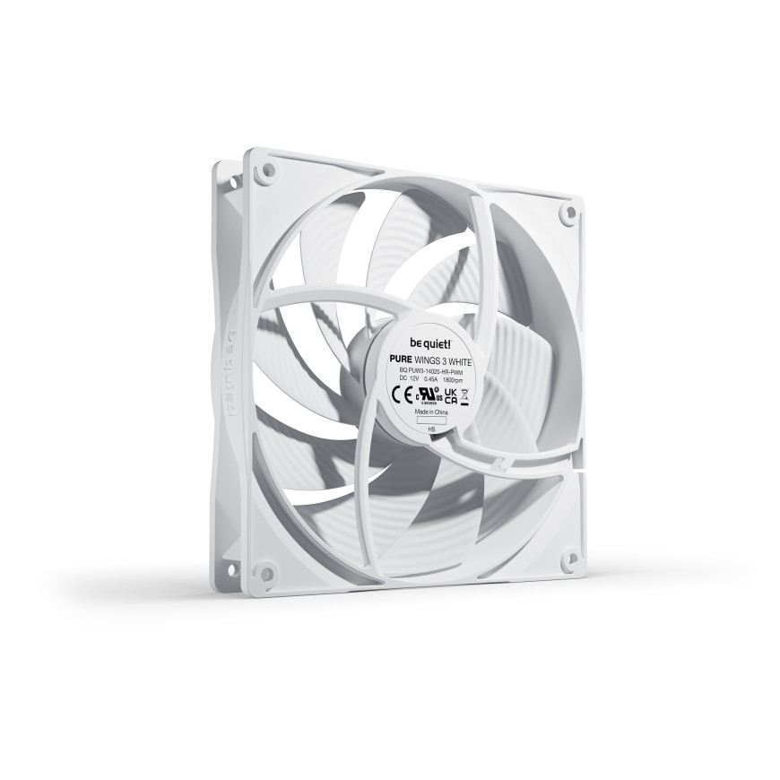 be quiet! Pure Wings 3 140mm PWM high-speed (Blanc)