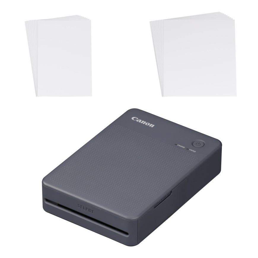 Imprimante photo couleur portable sans fil Canon SELPHY QX20, Gris foncé