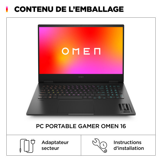 PC portable Gaming OMEN 16-wf1039nf - NVIDIA® GeForce RTX™ 4070