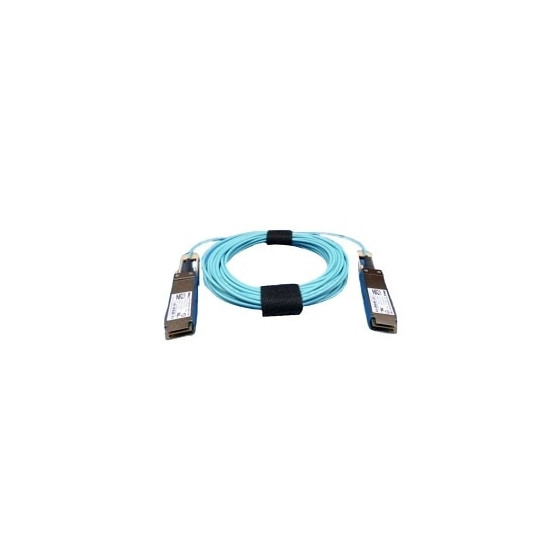 Câble réseau Dell, QSFP28 - QSFP28, 100GbE, Active Câble en Optique (optique incluse), 10 Metres