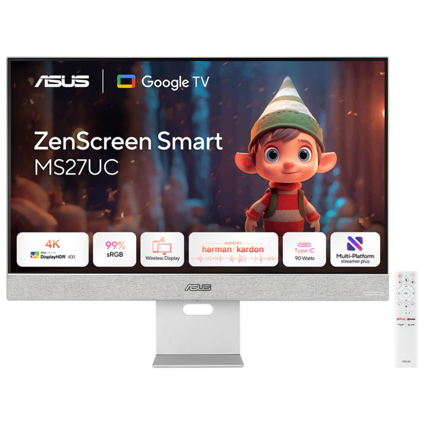 ASUS 27" LED - ZenScreen Smart Monitor MS27UC