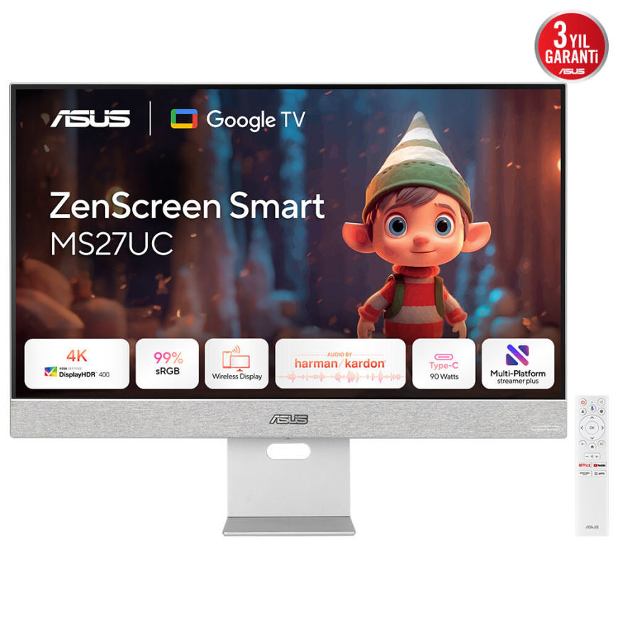 ASUS 27" LED - ZenScreen Smart Monitor MS27UC