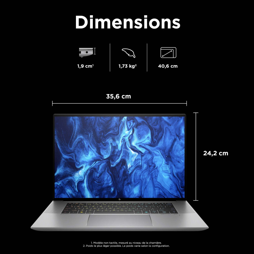 Station de travail HP Zbook Studio G11 16" - NVIDIA® GeForce® RTX™ 4070