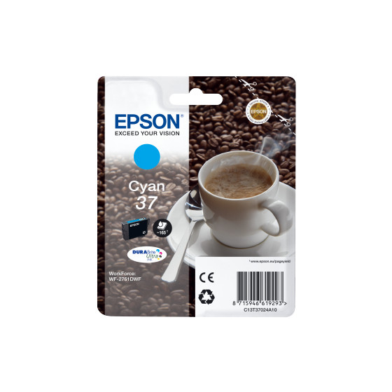 Cartouche d'encre Epson 37 – Cyan DURABrite Ultra (C13T37024A10)
