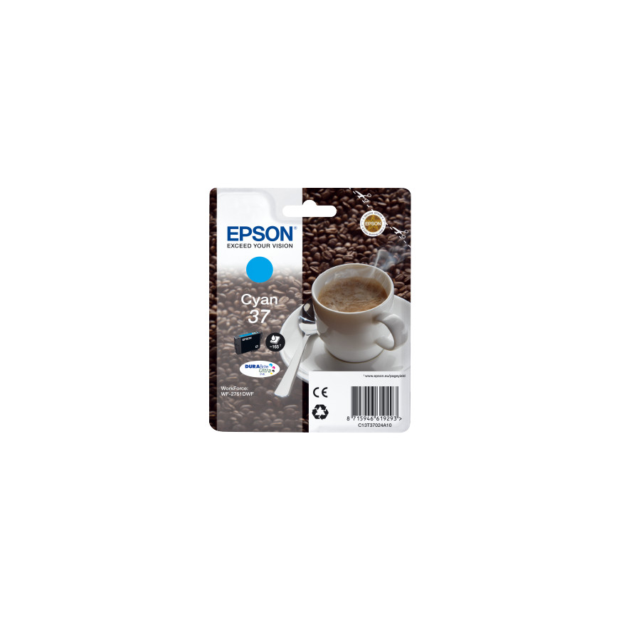Cartouche d'encre Epson 37 – Cyan DURABrite Ultra (C13T37024A10)