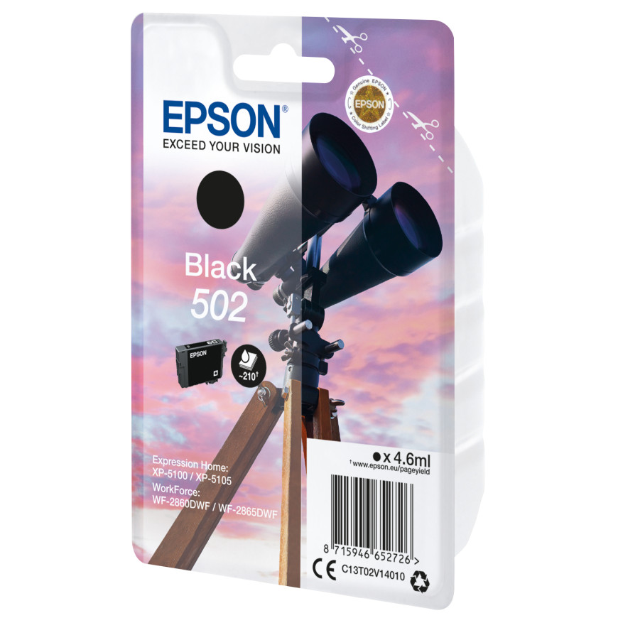 Epson 502 – Encre noire standard (C13T02V14020)