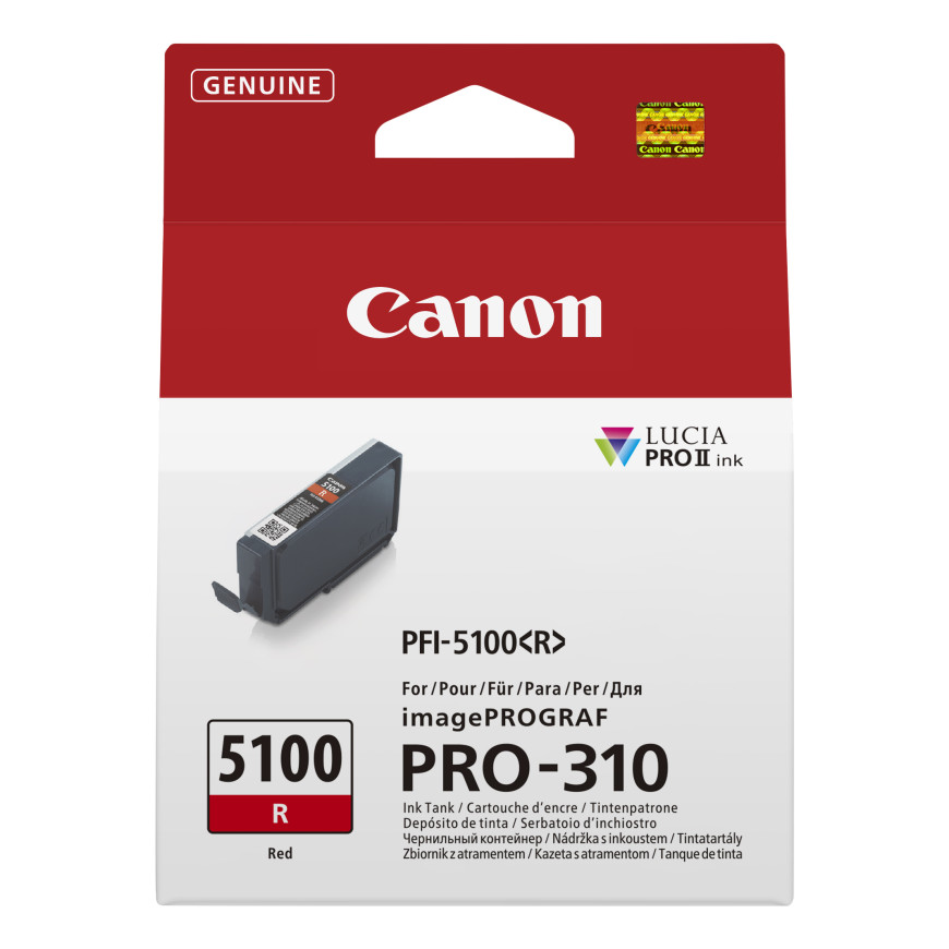 Cartouche d'encre rouge Canon PFI-5100R