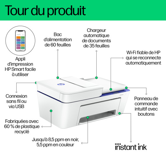 Imprimante Tout-en-un HP DeskJet 4230e