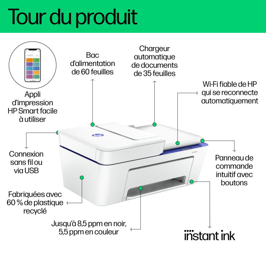 Imprimante Tout-en-un HP DeskJet 4230e