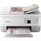 Imprimante photo jet d'encre couleur 3-en-1 sans fil Canon PIXMA TS7451i, blanche
