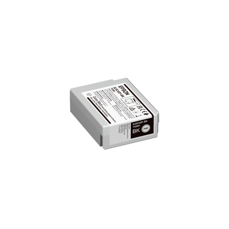 Cartouche d'encre Epson ColorWorks C4000e SJIC42P-BK – noire (C13T52M140)