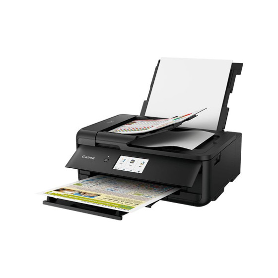 Imprimante photo jet d'encre couleur multifonction A3 sans fil Canon PIXMA TS9550a, noir
