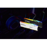 Kingston FURY Beast RGB 64 Go (2 x 32 Go) DDR5 6400 MHz CL32 - Blanc