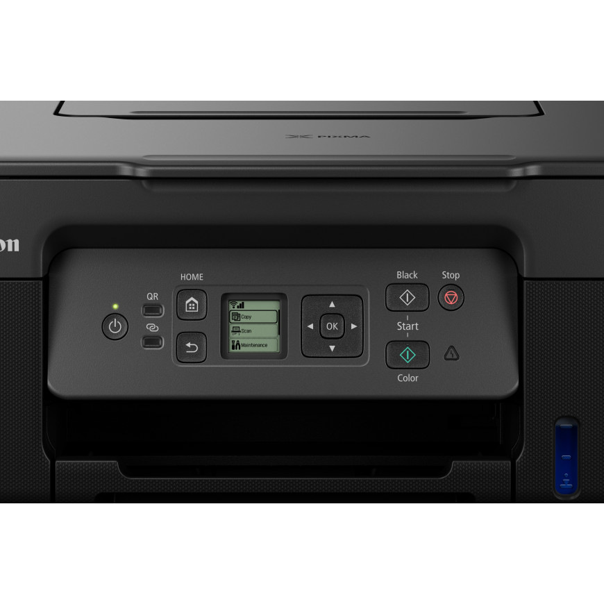 Imprimante MegaTank 3-en-1 rechargeable couleur Wi-Fi Canon PIXMA G3570, Noir