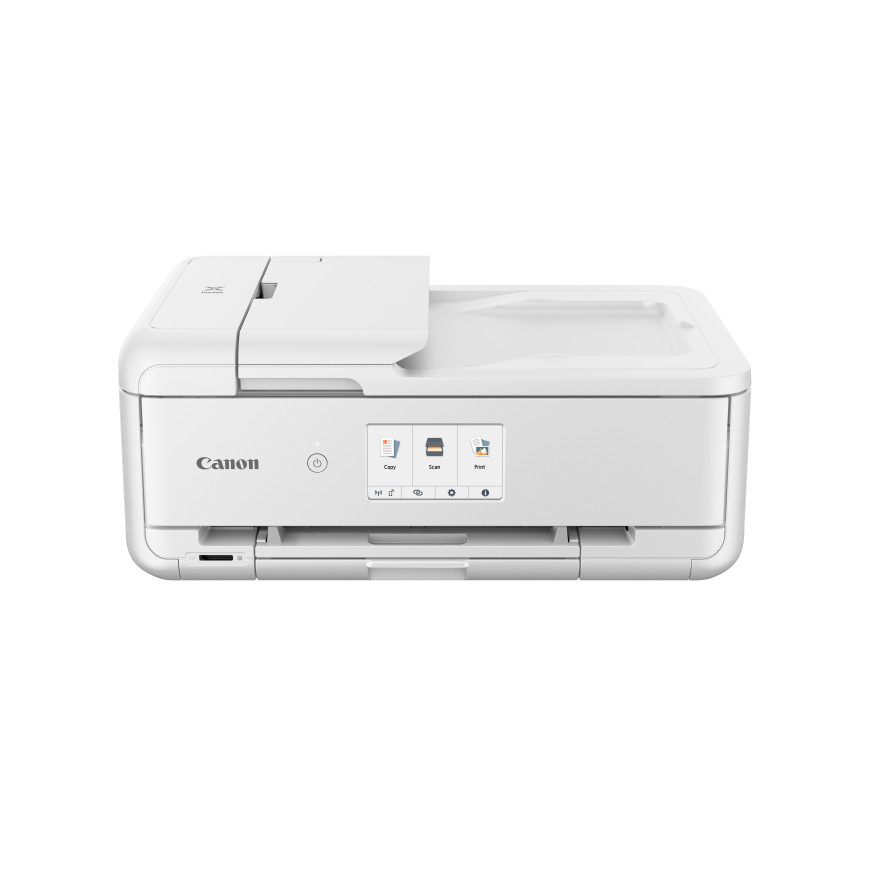 Imprimante photo jet d'encre couleur multifonction A3 sans fil Canon PIXMA TS9551Ca, blanc