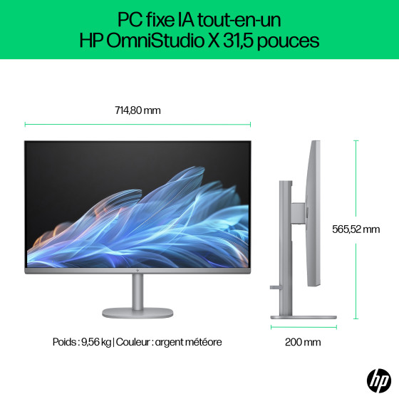 HP OmniStudio X 32-c0002nf - Écran 4K & GeForce RTX™ 4050