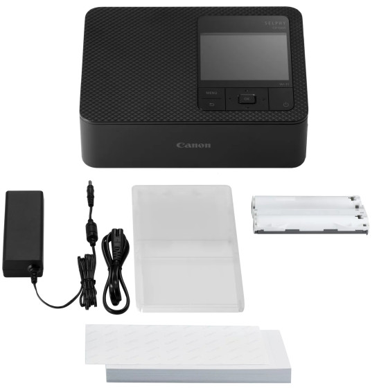 Kit imprimante photo portable Canon SELPHY CP1500, noire + 54 feuilles de papier photo