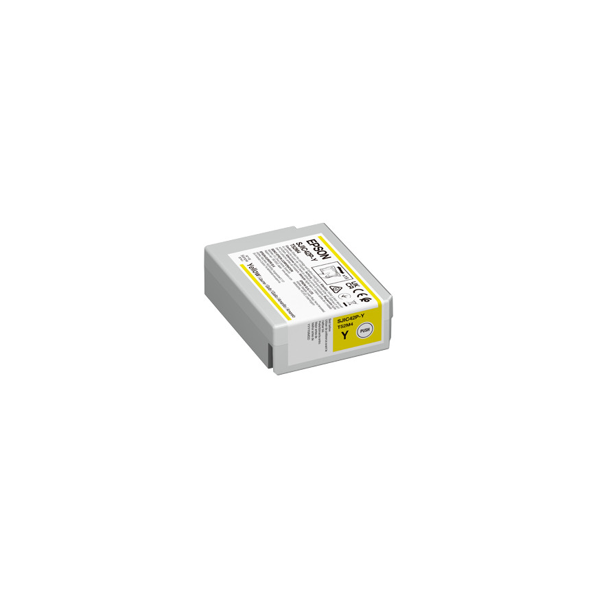 Cartouche d'encre Epson ColorWorks C4000e – jaune SJIC42P-Y (C13T52M440)