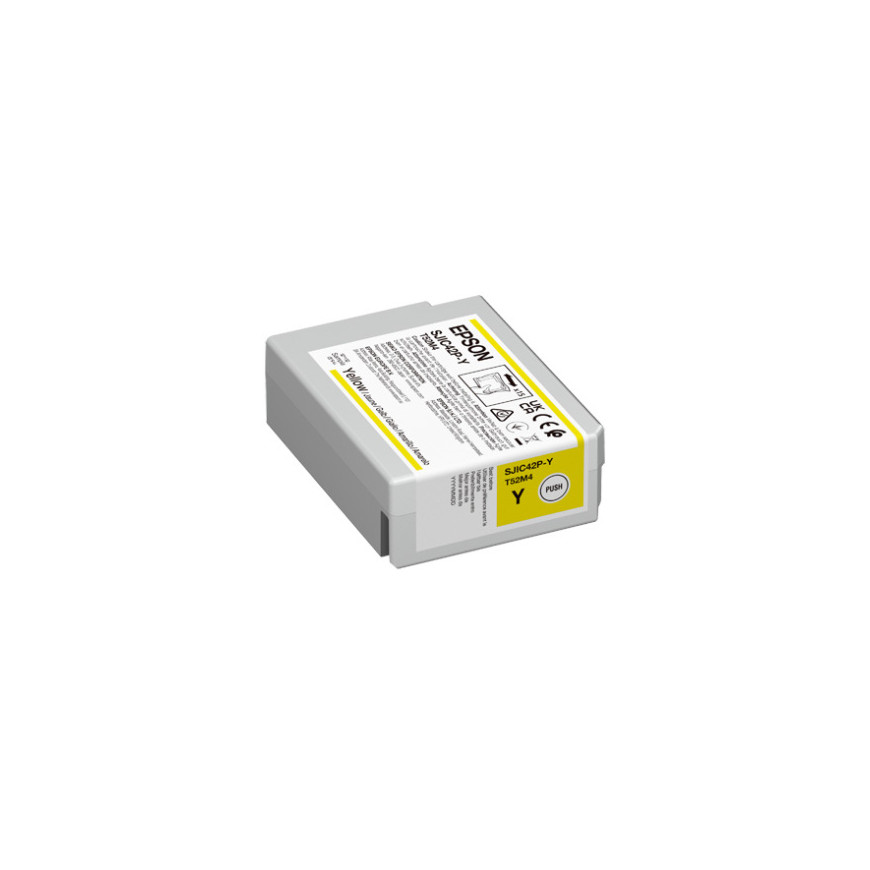 Cartouche d'encre Epson ColorWorks C4000e – jaune SJIC42P-Y (C13T52M440)