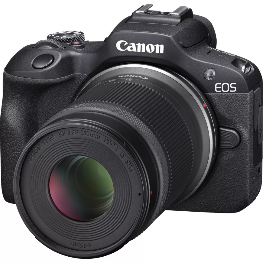 Appareil photo hybride Canon EOS R100 + objectif RF-S 18-45mm IS STM + objectif RF-S 55-210mm IS STM