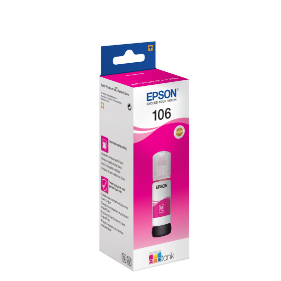 Bouteille d’encre Epson 106 – magenta EcoTank (C13T00R340)