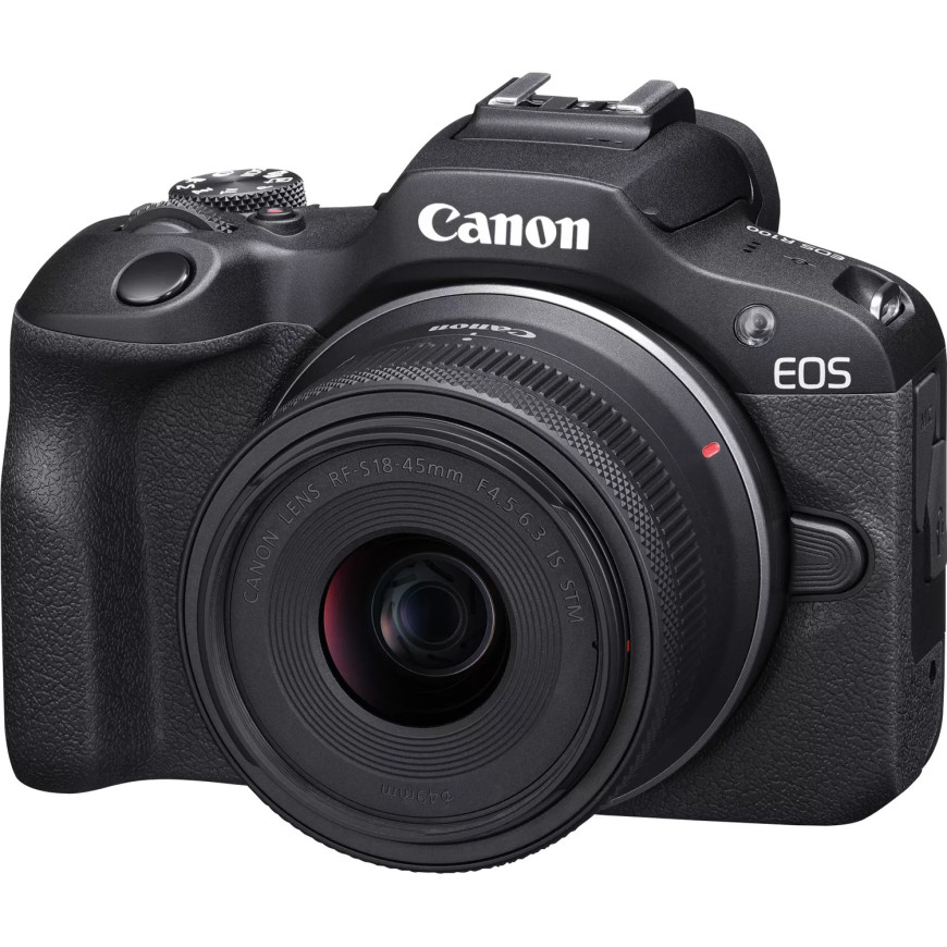 Appareil photo hybride Canon EOS R100 + objectif RF-S 18-45mm IS STM + objectif RF-S 55-210mm IS STM