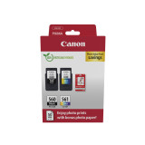 Paquet à prix réduit cartouches d'encre PG-560/CL-561 + papier photo Canon