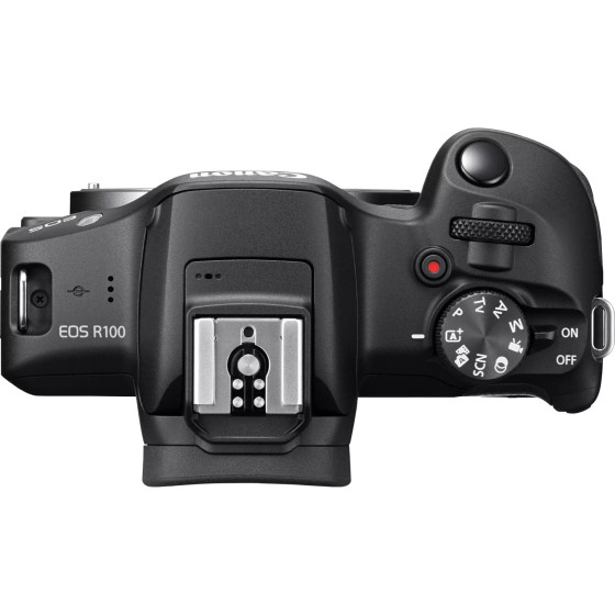 Appareil photo hybride Canon EOS R100 + objectif RF-S 18-45mm IS STM + objectif RF-S 55-210mm IS STM