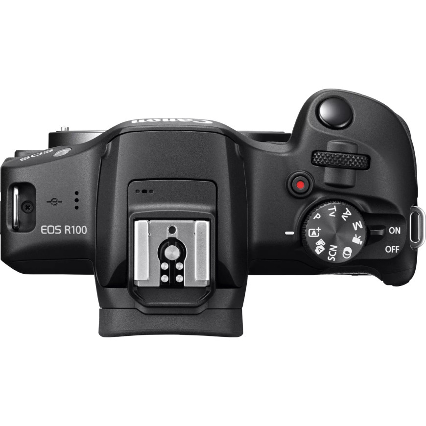 Appareil photo hybride Canon EOS R100 + objectif RF-S 18-45mm IS STM + objectif RF-S 55-210mm IS STM