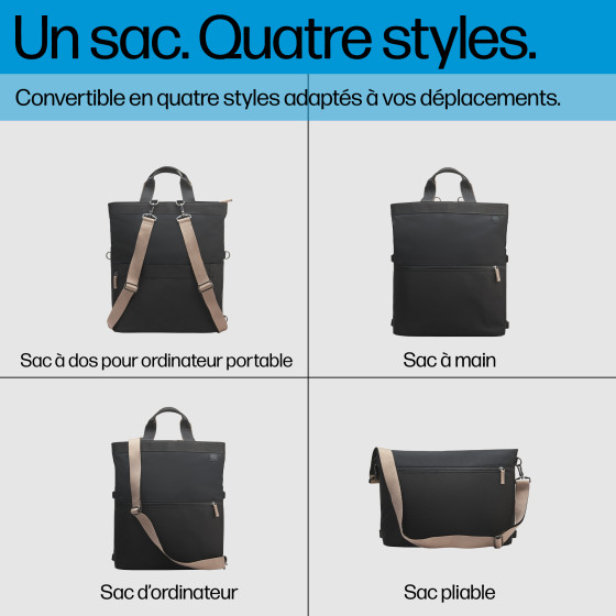 Sac à dos pour PC portable convertible HP 14 pouces