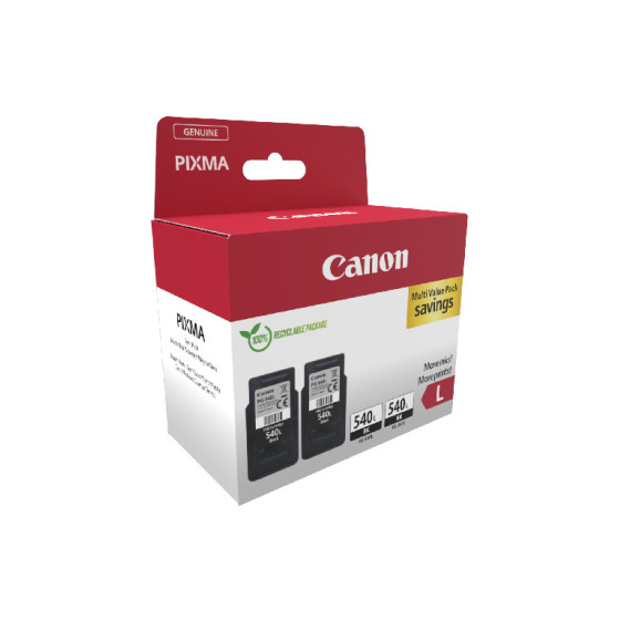 Cartouche d'encre noire à haut rendement Canon PG-540L, double pack