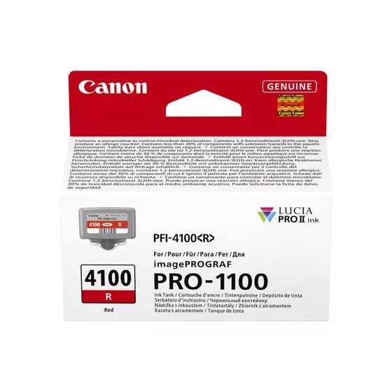 Cartouche d'encre rouge Canon PFI-4100R