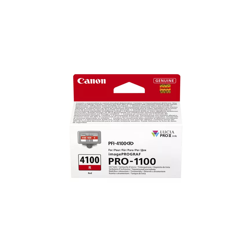 Cartouche d'encre rouge Canon PFI-4100R