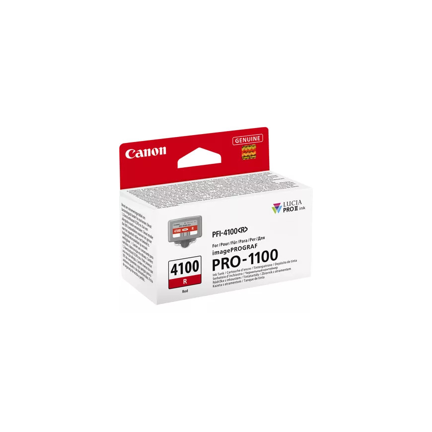Cartouche d'encre rouge Canon PFI-4100R