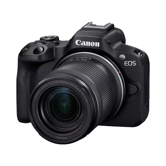 Appareil photo hybride Canon EOS R50, noir + objectif RF-S 18-150 mm F3.5-6.3 IS STM