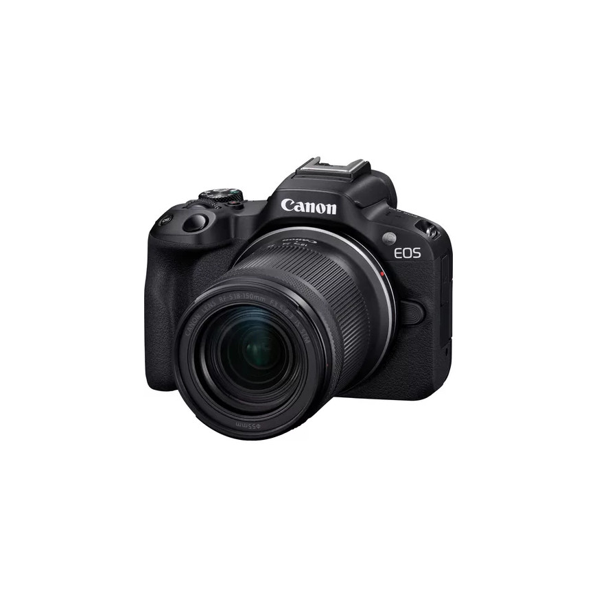 Appareil photo hybride Canon EOS R50, noir + objectif RF-S 18-150 mm F3.5-6.3 IS STM