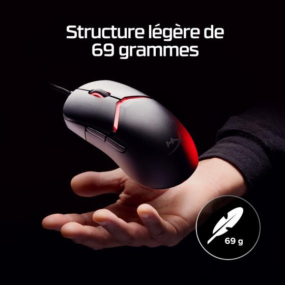 Souris gamer HyperX Pulsefire Saga (noire)