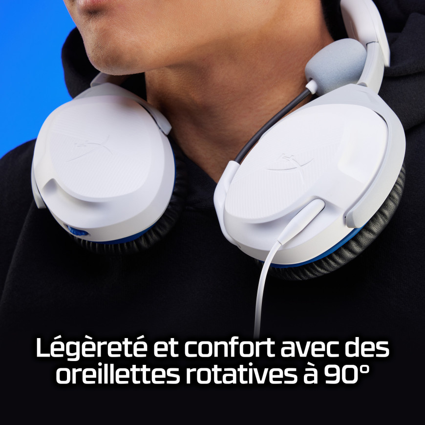 Casque filaire HyperX Cloud Stinger II (Blanc) - PlayStation