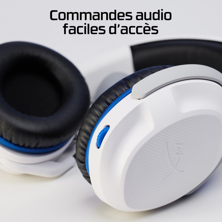 Casque filaire HyperX Cloud Stinger II (Blanc) - PlayStation