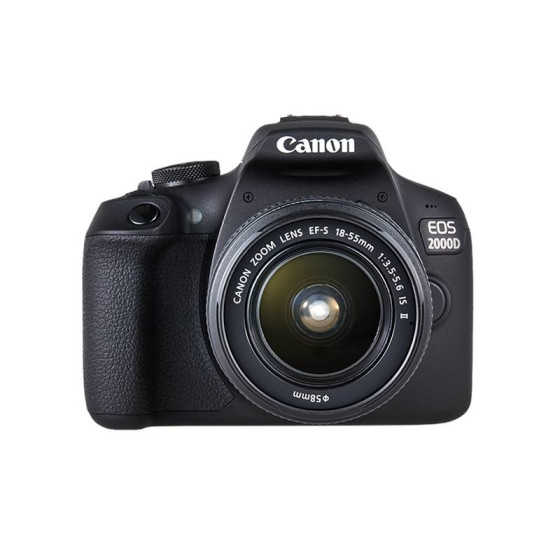 Appareil photo Canon EOS 2000D + objectif 18-55 IS II + batterie LP-E10