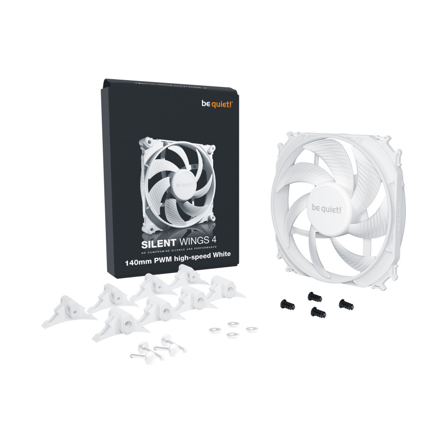 be quiet! Silent Wings 4 140mm PWM Highspeed - Blanc