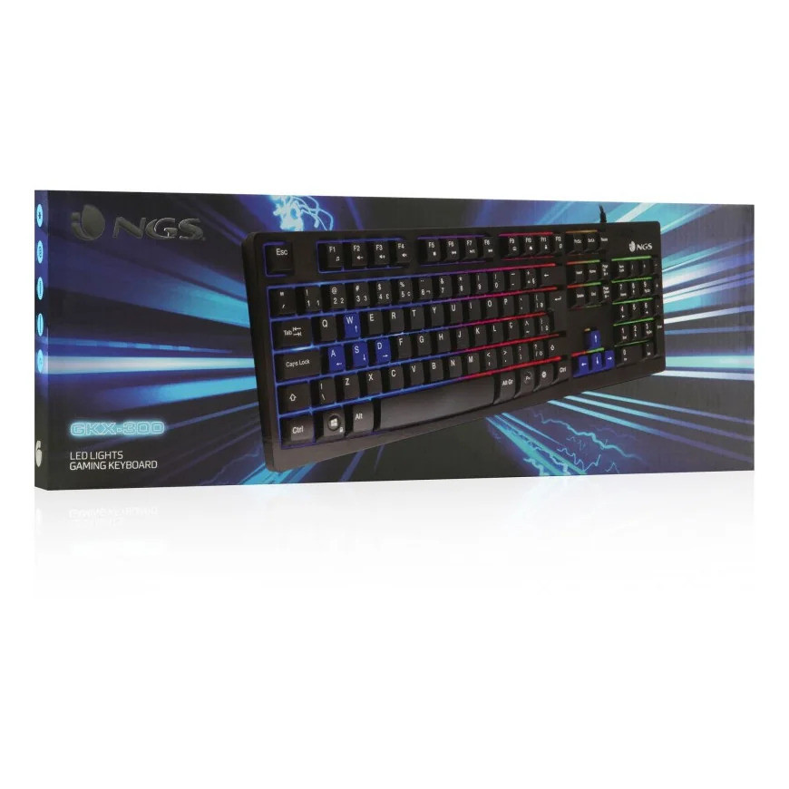 Clavier gamer avec touches retro-éclairées NGS (GKX-300)(AZERTY)