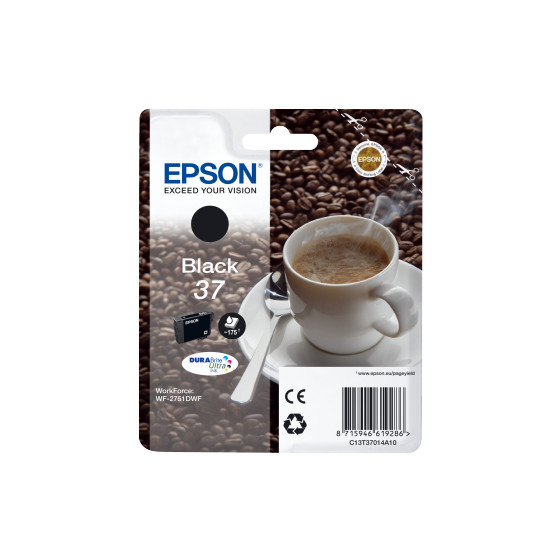 Cartouche d'encre Epson Singlepack Black 37 – DURABrite Ultra (C13T37014A10)