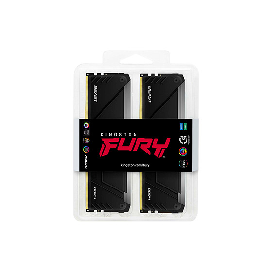 Kingston FURY Beast RGB 32 Go (4 x 8 Go) DDR4 3200 MHz CL16 (KF432C16BB2AK4/32)