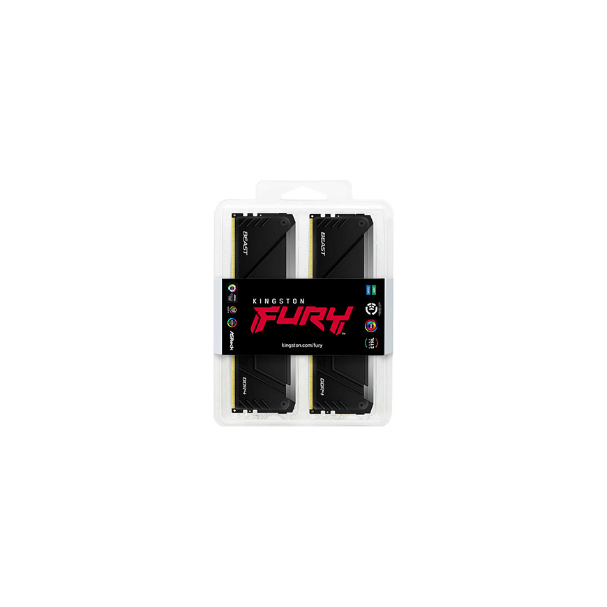 Kingston FURY Beast RGB 32 Go (4 x 8 Go) DDR4 3200 MHz CL16 (KF432C16BB2AK4/32)