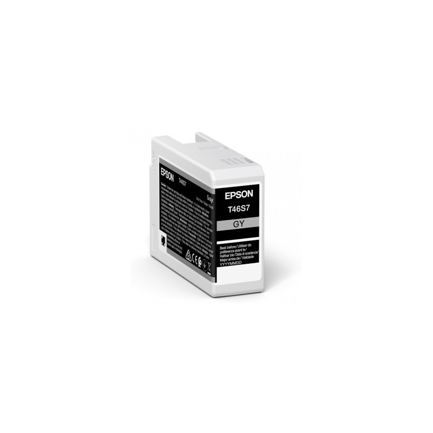 Cartouche d’encre Epson T46S7 – UltraChrome Pro 10 25ml Gris (C13T46S700)