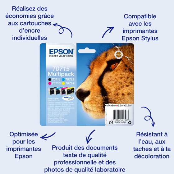 Epson T0713 – Encre Magenta DURABrite Ultra (C13T07134012)