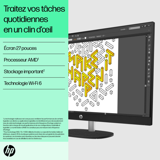 PC tout-en-un HP 27-cr0041nf